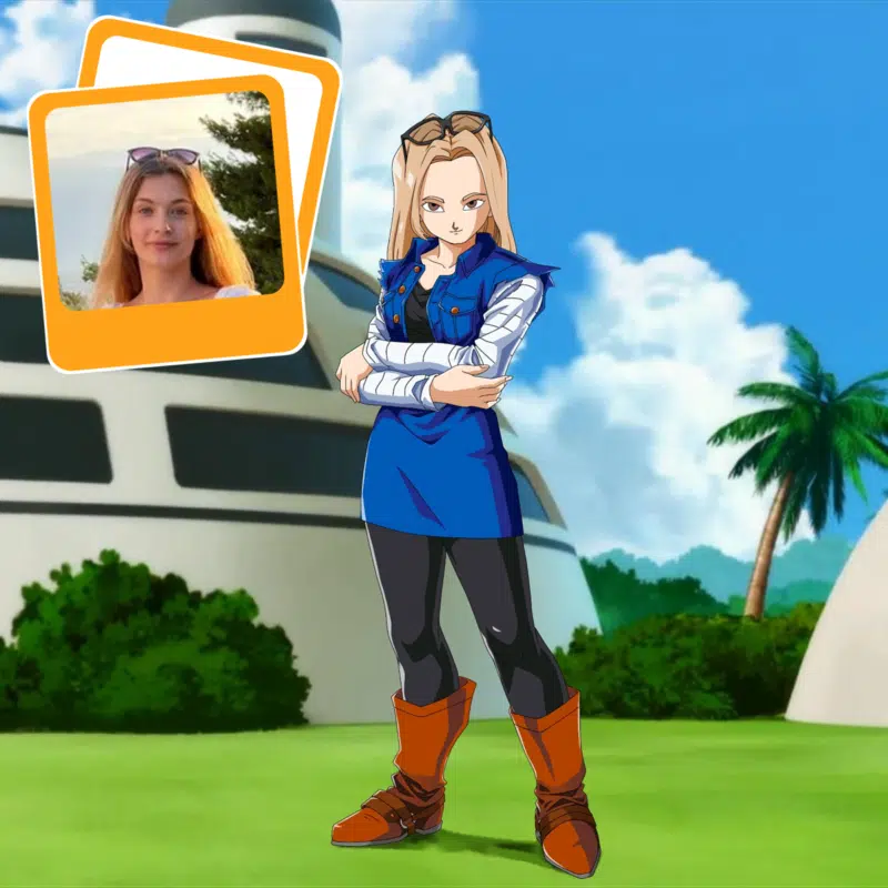 Personalized anime portrait drawing, eye-catching dragon ball style, showcasing dynamic lines.