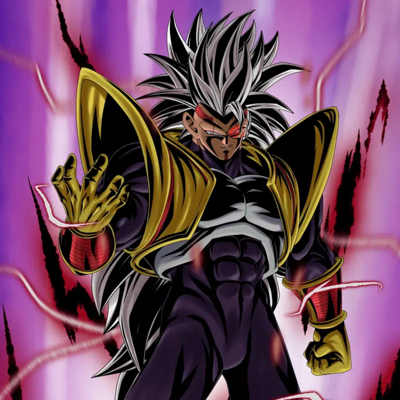 Custom anime portrait drawing of a person, vibrant dragon ball style, showcasing dynamic lines.