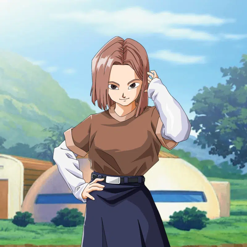Custom anime portrait drawing, vibrant dragon ball style, in an action-packed pose.