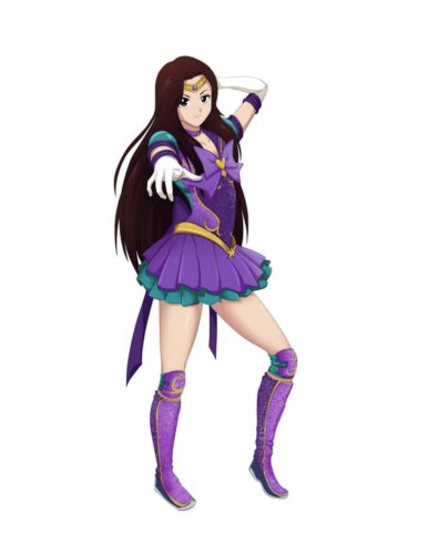 Anime-inspired portrait art drawing, stylized any anime style, in an action-packed pose.