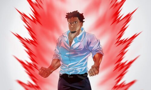 Custom anime portrait drawing, dynamic dragon ball style, with intricate details.