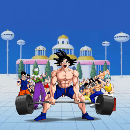 Custom anime portrait drawing, bold dragon ball style, in an action-packed pose.